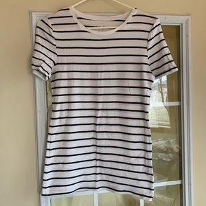 Black and White Striped Tee